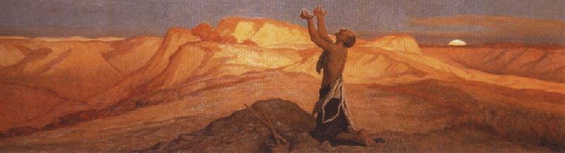 Elihu Vedder Prayer for Death in the Desert. oil painting picture